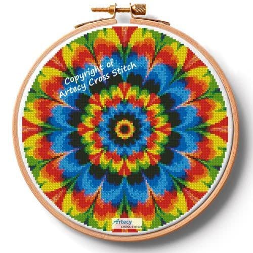Kaleidoscope 1 Hoop (Large) by Artecy printed cross stitch chart