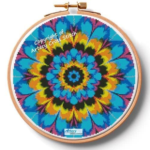 Kaleidoscope 3 Hoop (Large) by Artecy printed cross stitch chart