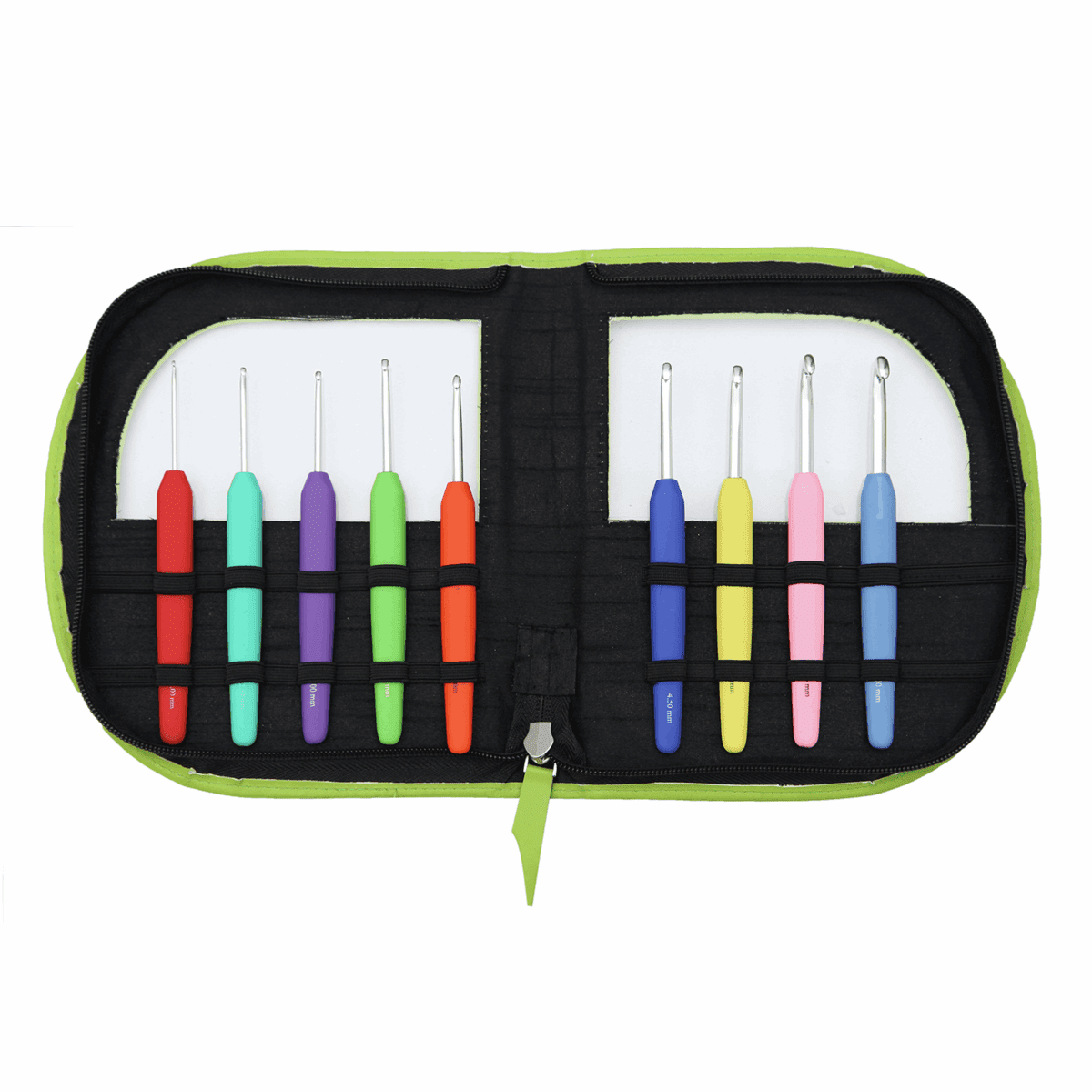 Knit Pro Waves Crochet Hooks - Set of 9 - Green Case
