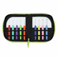 Knit Pro Waves Crochet Hooks - Set of 9 - Green Case
