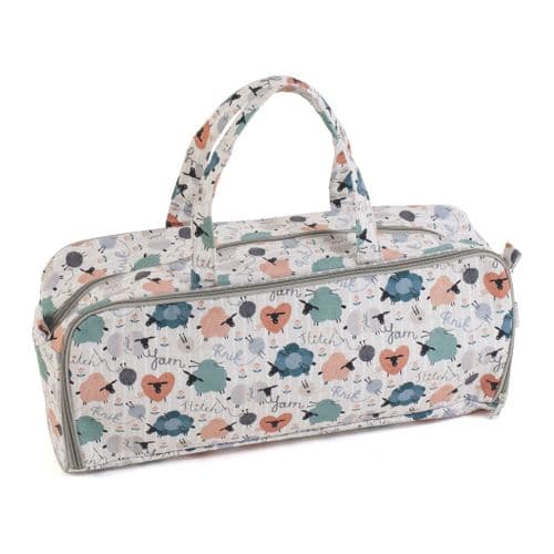 Knitting Bag with Needle Storage: Knit Happens