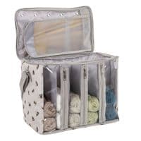 Knitting Bag with Yarn Storage: Bee