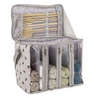 Knitting Bag with Yarn Storage: Bee