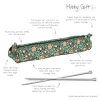 Knitting Pin Case (XL): Soft: Morris Green