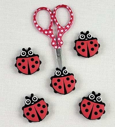 Ladybug Point Protectors For Scissors - Pack of 5