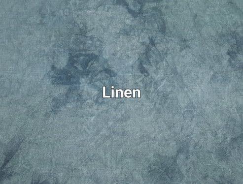 Lagoon Linen hand dyed by Fabrics by CraftiKate