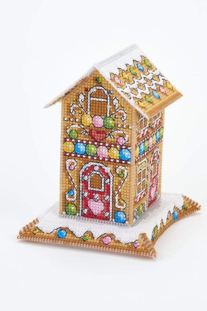Lakeside Needlecraft 3D Tall Gingerbread House PDF cross stitch chart kit