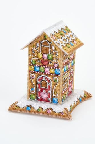 Lakeside Needlecraft 3D Tall Gingerbread House PDF cross stitch chart kit