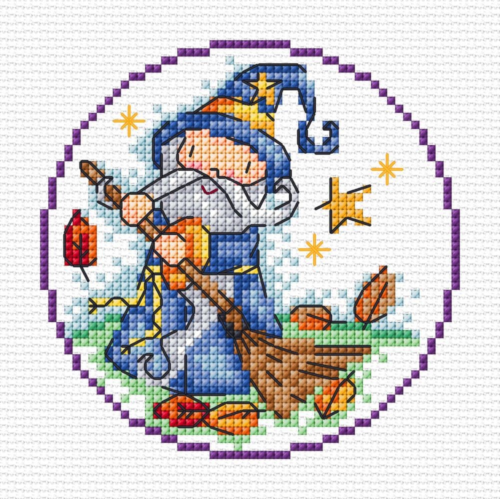 Lakeside Needlecraft Fantasy Wizard cross stitch chart