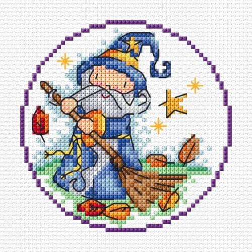 Lakeside Needlecraft Fantasy Wizard Printed cross stitch chart - EXCESS STOCK