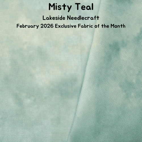 Lakeside Needlecraft Iridescent Misty Teal evenweave