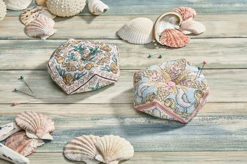 Lakeside Needlecraft July Starfish and Ice Cream Biscornu set