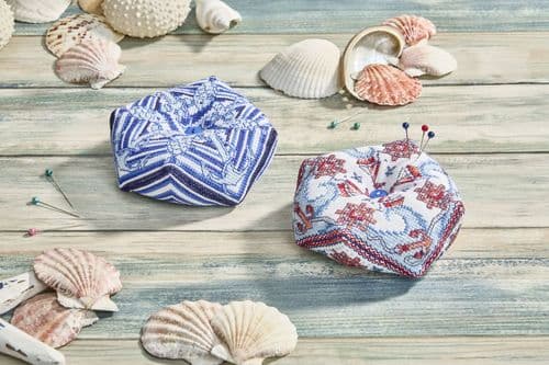 Lakeside Needlecraft June Sailboat and Fish Biscornu set