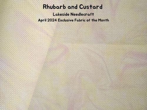 Lakeside Needlecraft Rhubarb and Custard evenweave