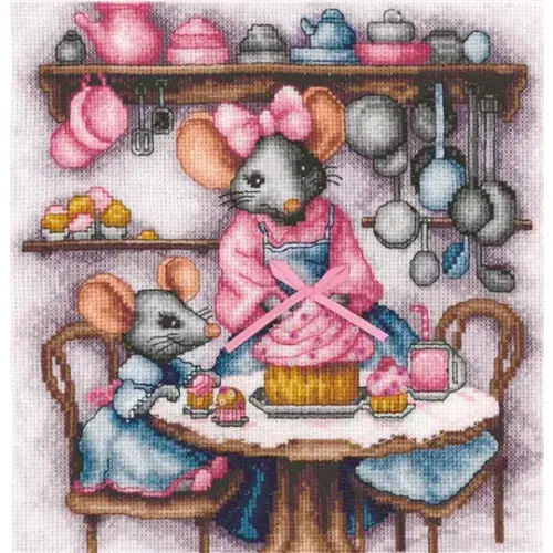 Lanarte A Micey Sweet Cupcake Counted Cross Stitch Kit