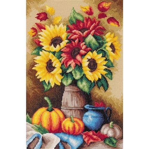 Lanarte Autumn Still Life Counted Cross Stitch Kit