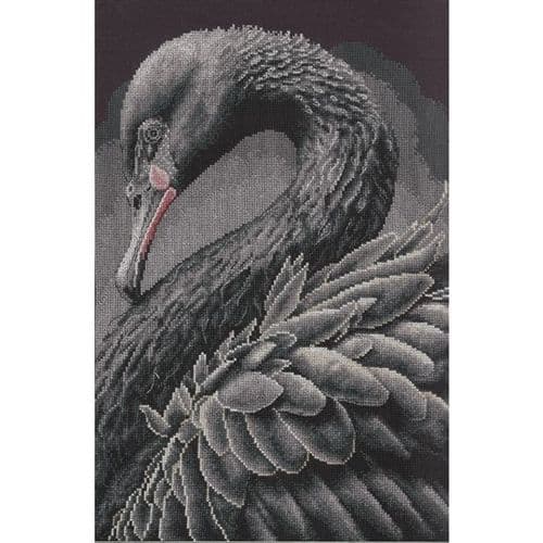 Lanarte Black Swan Counted Cross Stitch Kit