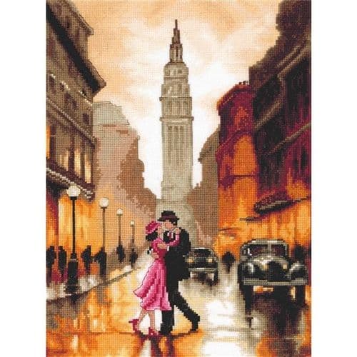 Lanarte Dancing in New York Counted Cross Stitch Kit