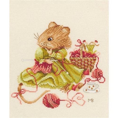 Lanarte Knitting Away Counted Cross Stitch Kit