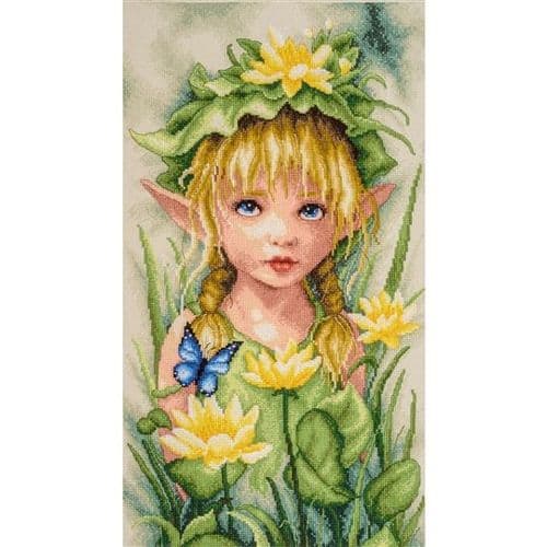 Lanarte Lily Crowned Fairy Counted Cross Stitch Kit