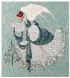 Lavender & Lace Ice Angel cross stitch chart