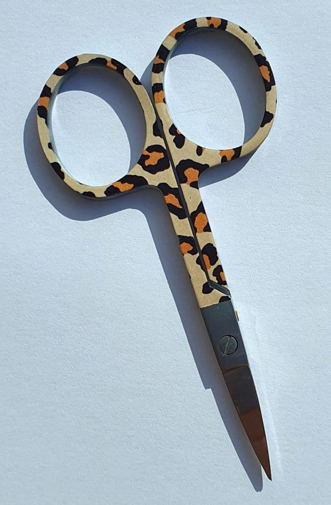 Scissors Priting Leopard Print Embroidery Scissors