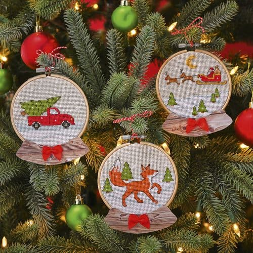 Let it Snow Tree Decorations WOXS Issue 339 project pack