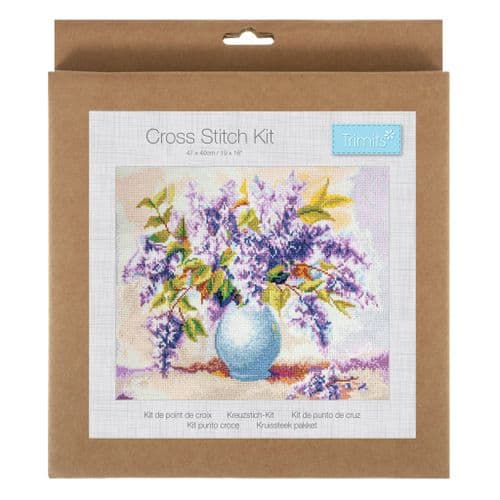 Lilacs cross stitch kit