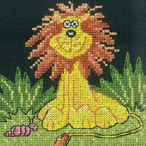 Lion cross stitch chart - Karen Carter Collection