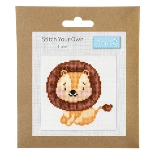 Lion cross stitch kit
