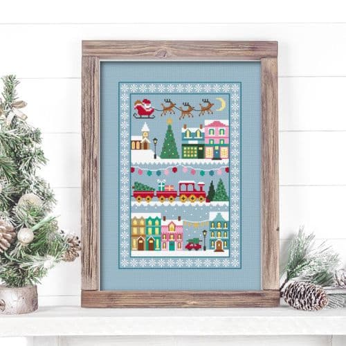 Little Dove Designs Christmas Town printed cross stitch chart