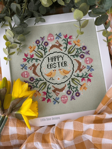 Little Dove Designs Easter Wishes printed cross stitch chart