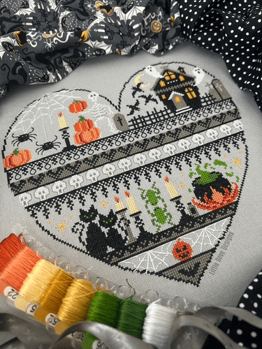 Little Dove Designs Heart of Halloween printed cross stitch chart