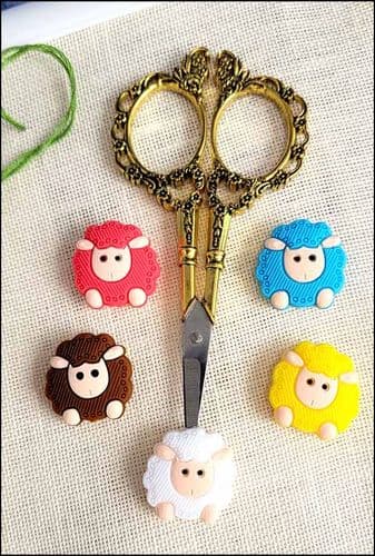 LIttle Sheep Point Protectors For Scissors - Pack of 5