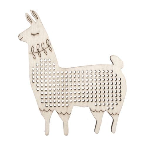 Llama embroidery skein floss holder