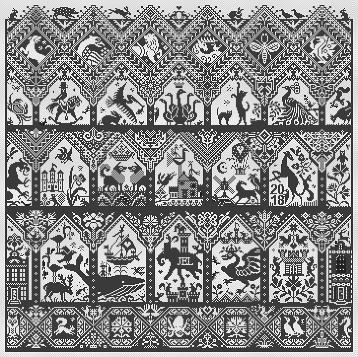 Long Dog Samplers -albert & Effie - Cross Stitch Pattern - Etsy