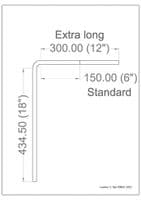 Lowery Extra Wide 'L' Bar for Stainless Steel stand