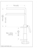 Lowery Table Clamp for Silver Grey stand