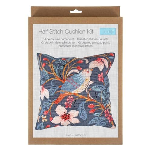 Magnolia cushion half cross stitch tapestry kit