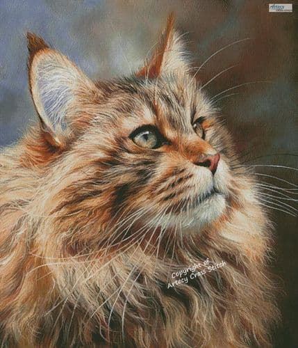 Maine Coon (Large) by Artecy printed cross stitch chart