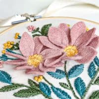 Makebox Anemone Japonica embroidery kit
