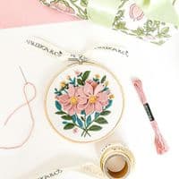 Makebox Anemone Japonica embroidery kit