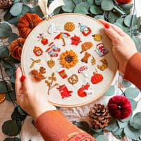 Makebox Autumn embroidery kit