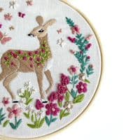 Makebox Frolicking Fawn embroidery kit