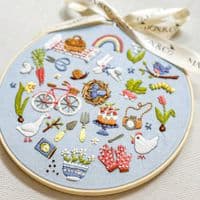 Makebox Spring embroidery kit