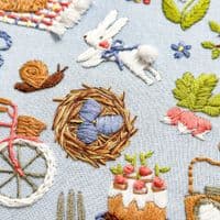 Makebox Spring embroidery kit