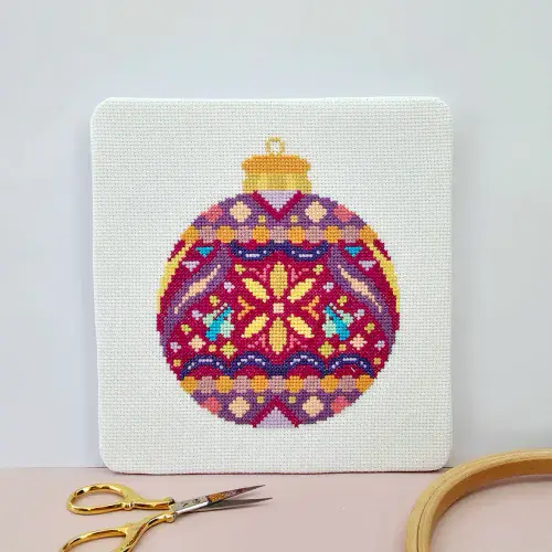 Mandala Bauble by Meloca Designs printed cross stitch chart