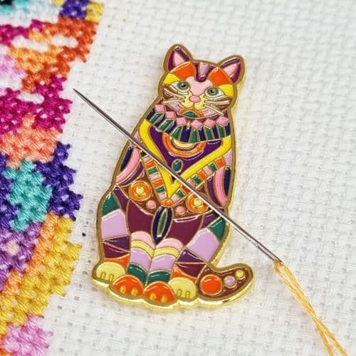 Mandala Cat Needle Minder from Meloca Designs