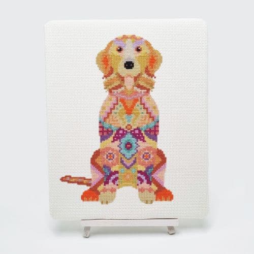 Mandala Dog by Meloca Designs printed cross stitch chart