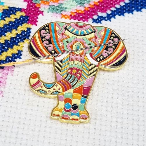 Mandala Elephant Needle Minder from Meloca Designs